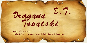 Dragana Topalski vizit kartica